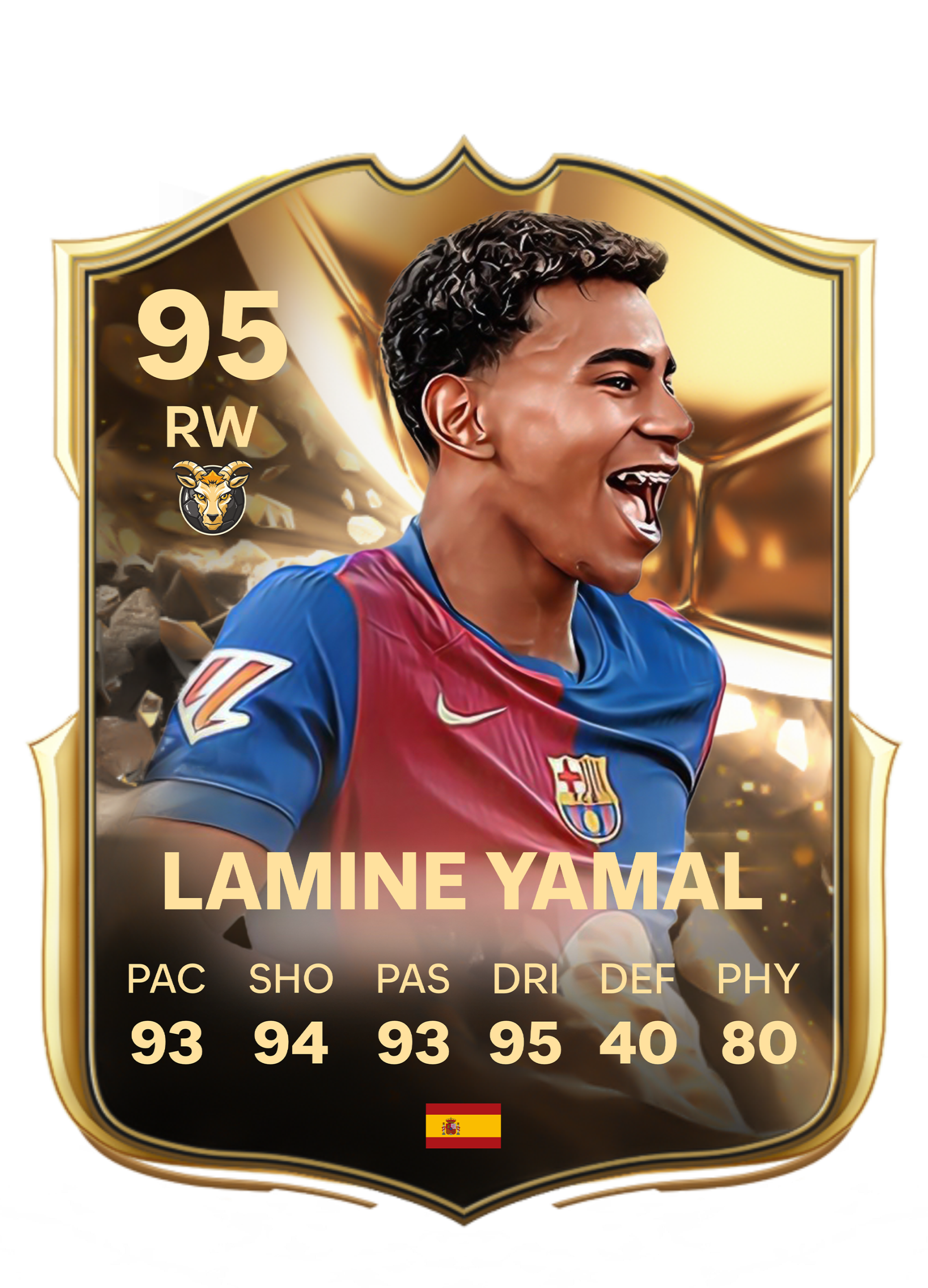Card FIFA 25 Balonul de Aur - Lamine Yamal