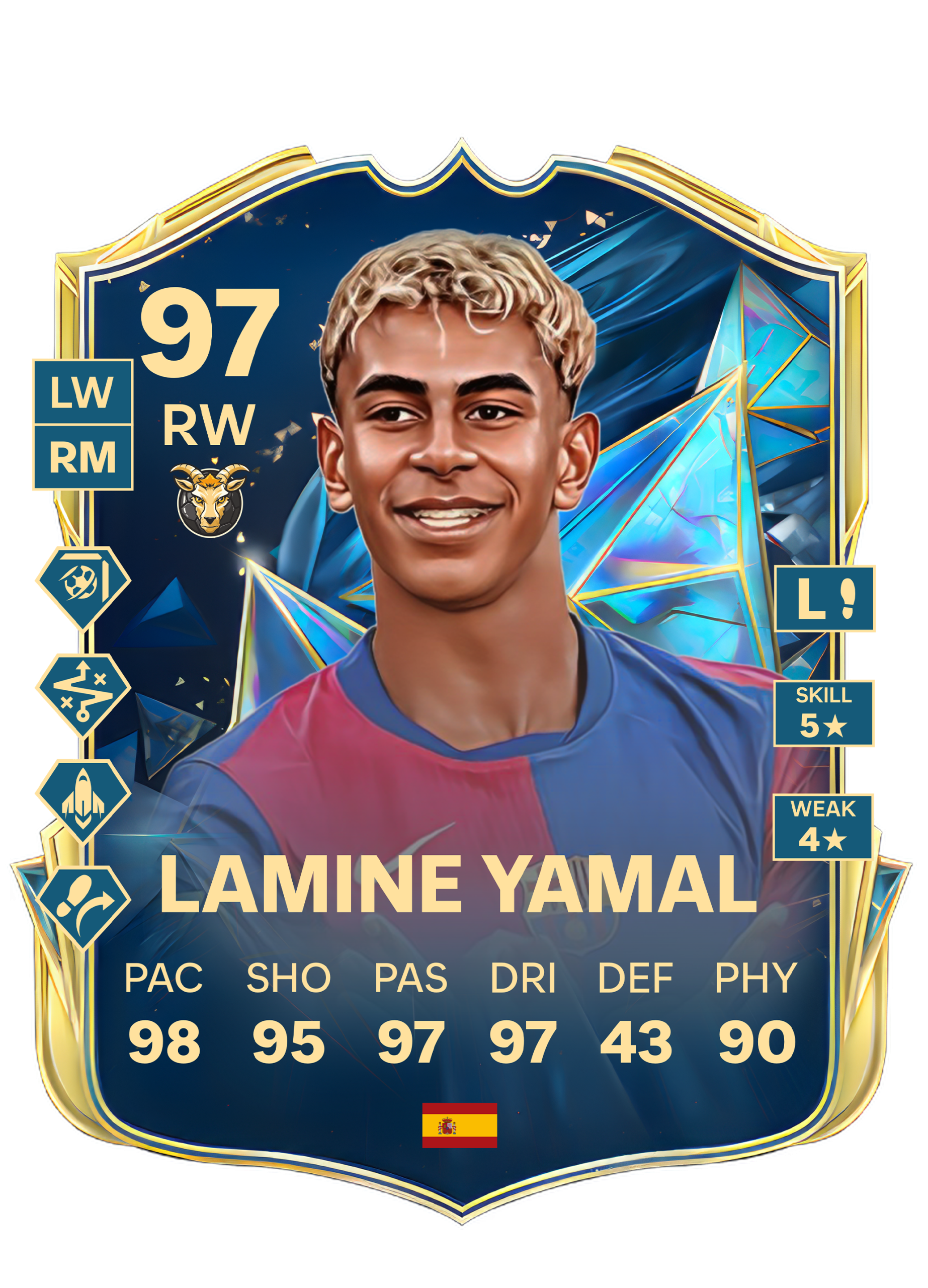 Card FIFA 25 TOTS - Lamine Yamal